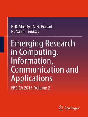 cover image of Emerging Research in Computing, Information, Communication and Applications